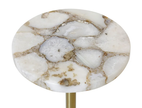 Agatha Side Table, Natural Agate