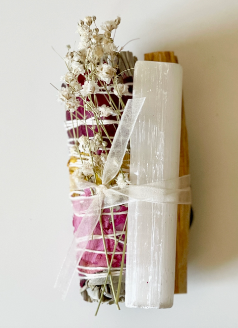 Healing Floral Sage Smudge Bundle