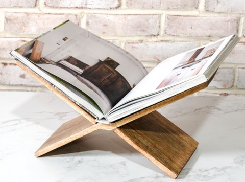 Natural Wood Magazine Holder