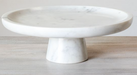 White Marble Cake Stand