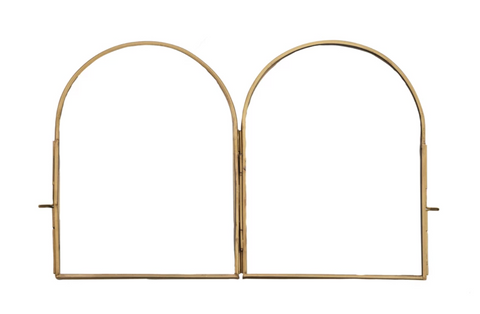 Brass and Glass Arched Photo Frame, 2 Styles