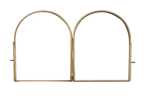 Brass and Glass Arched Photo Frame, 2 Styles