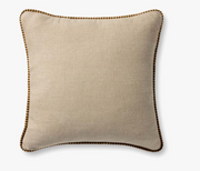 Woven Mustard Stripe Lined Pillow, 22x22