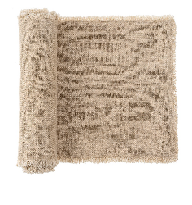 Culver Woven Table Runner, Linen