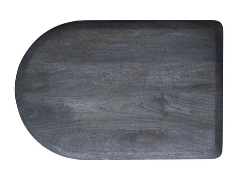 Mango Wood Arched Cheese/Cutting Board, Black