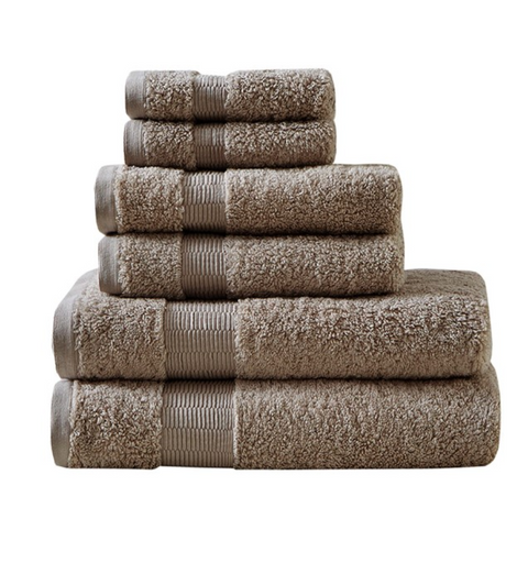 Luce Cotton Towel, Dark Taupe, 3 Sizes
