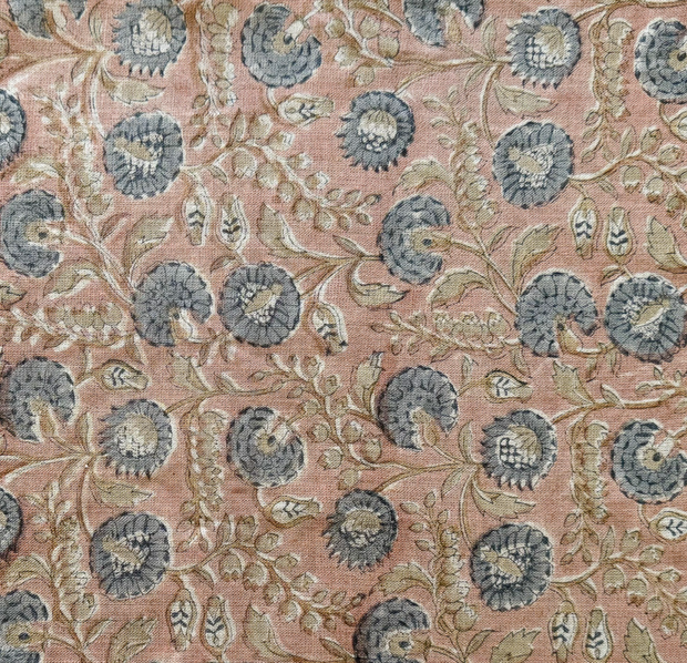 Sita Natural Throw Pillow, Antique Tan, 24x24