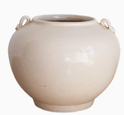 Cream Glazed Pot