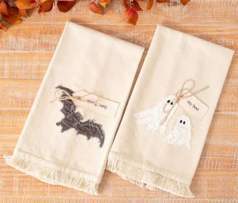 Halloween Tea Towels, Set of 2