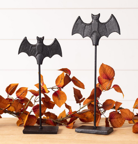 Halloween Bat on Stand, Set of 2