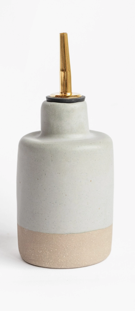 Small Ceramic Oil Dispensers, Seaglass Matte