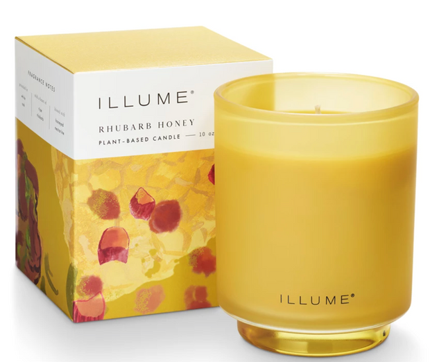 Rhubarb Honey Refillable Boxed Glass Candle