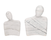 Marble Hugging Couple, White, Set of 2