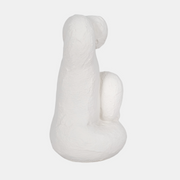 Raised Arm Posing Figure, White