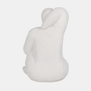 Raised Arm Posing Figure, White