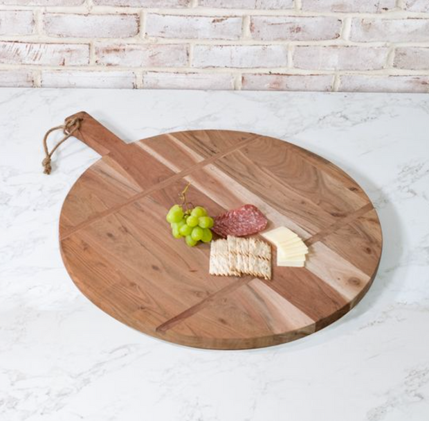 Round Wood Serving Board, 28"