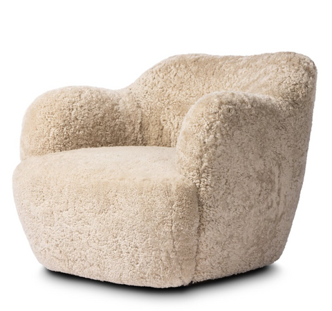 Julius Swivel Chair, Beige