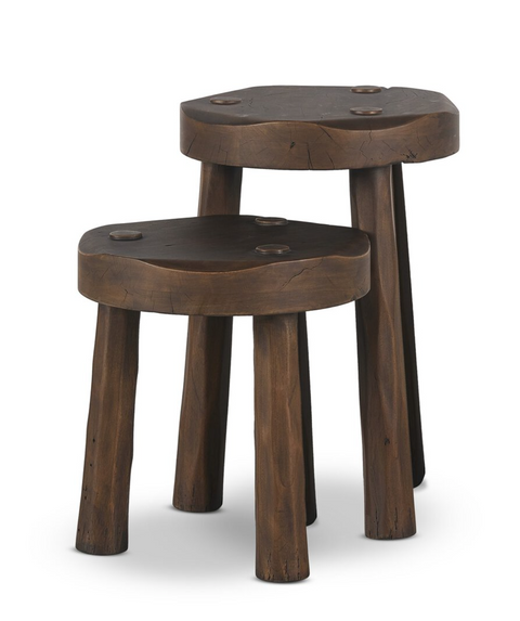 Maha Accent Stool, Brown