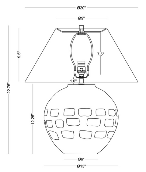 Jude Ceramic Table Lamp