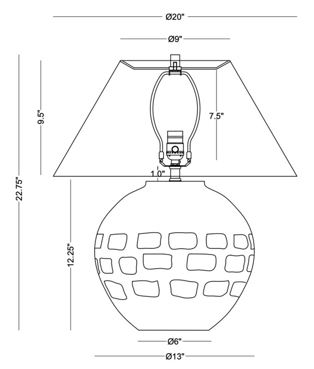 Jude Ceramic Table Lamp
