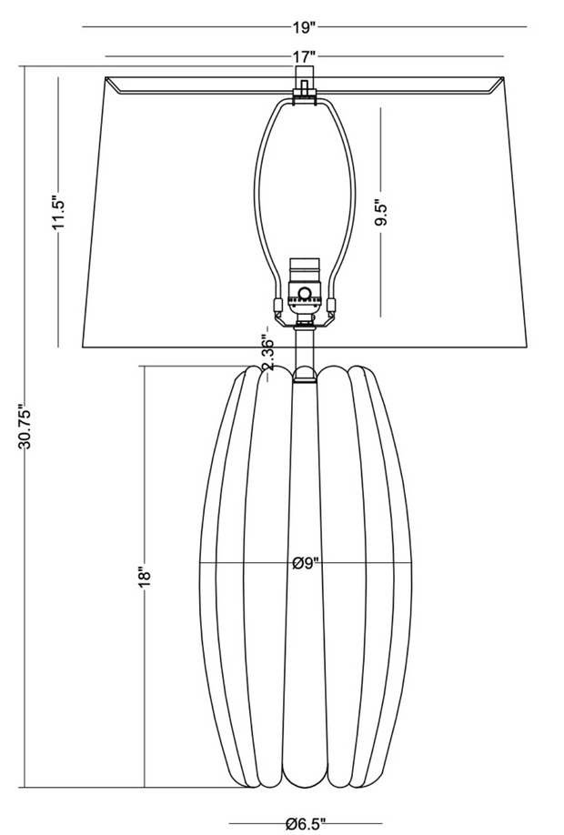 Burano Ceramic Table Lamp