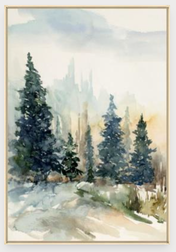 Winter Landscape I Art, Beige, 24 x 35