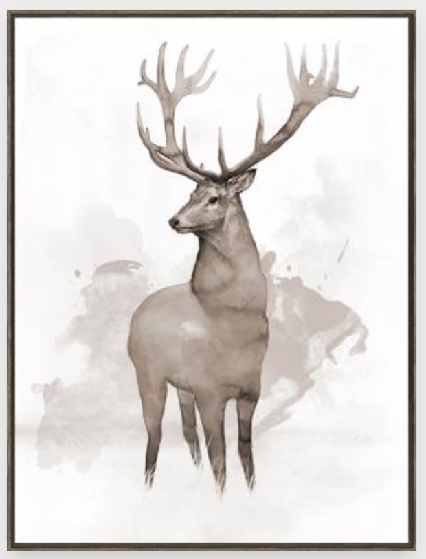 Woodland Animals I Art, Grey Barnwood, 24 x 32