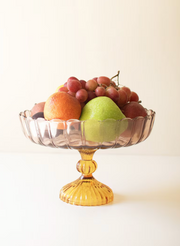 Scalloped Glass Compote