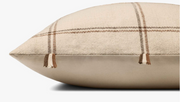 Lainey Natural Brown Pillow, 24x24