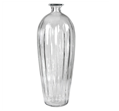 Scalloped Glass Vase - Tall