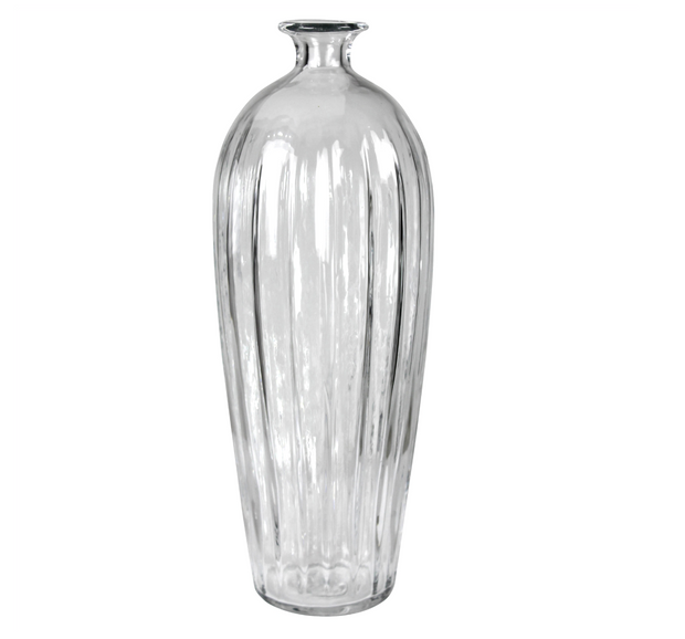 Scalloped Glass Vase - Tall