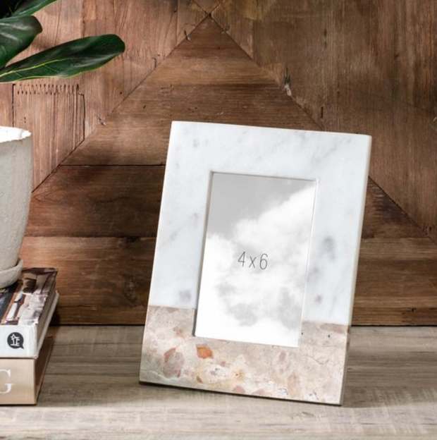 Beige Marble Photo Frame, 4x6