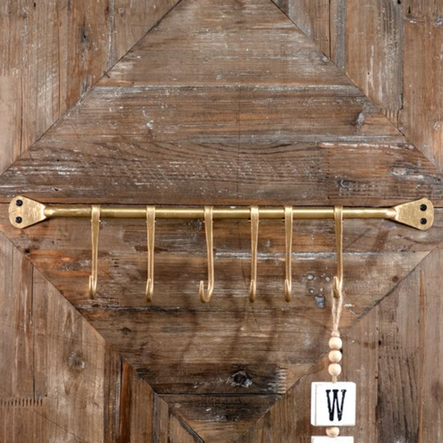 Gold Iron Wall Hook, 20"