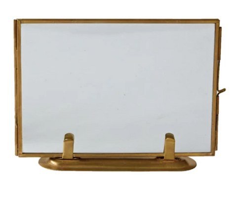 Brass and Glass Square Photo Frame, 2 styles