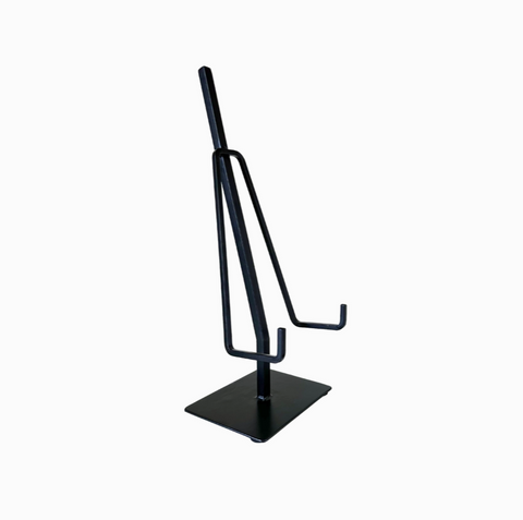 Black Iron Picture Easel Stand, Duel Arm, Medium