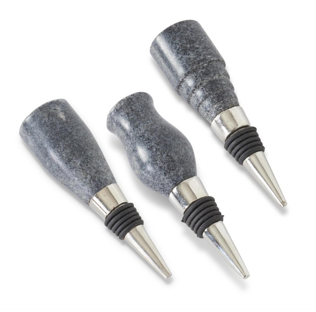 Black Marble Bottle Stopper