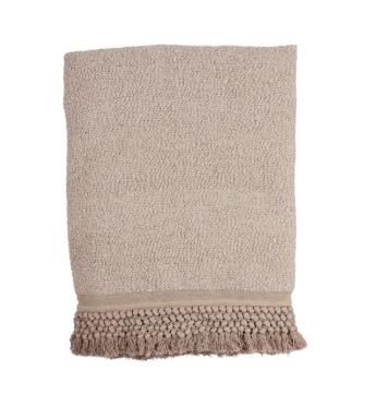 Tassel Throw Blanket, Taupe