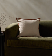 Woven Natural Terracotta Pillow, 20x20