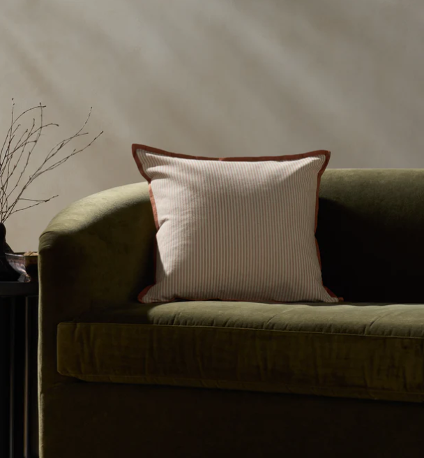 Woven Natural Terracotta Pillow, 20x20