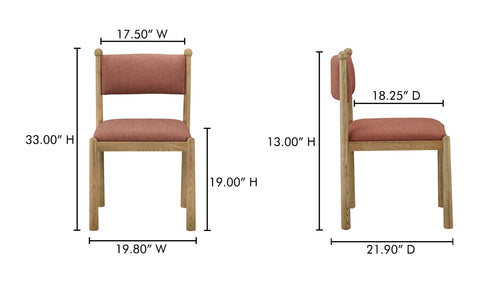 Villetta Terracotta Dining Chair, Set of 6