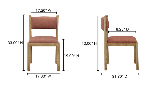 Villetta Terracotta Dining Chair, Set of 6