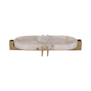 White Quartz Tray w/Gold Frame
