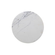AS IS - Joey End Table, White Marble