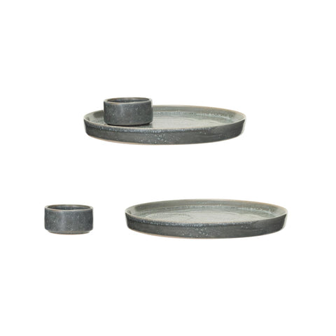 Stoneware Plate w/ Dish Set