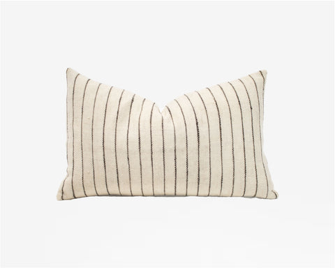 Charles Black Stripe Pillow, 4 sizes