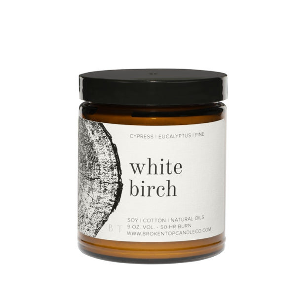 White Birch Candle, two sizes