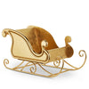 Gold sleigh on a white background