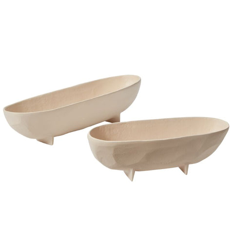 Matte White Oval Bowl, two sizes