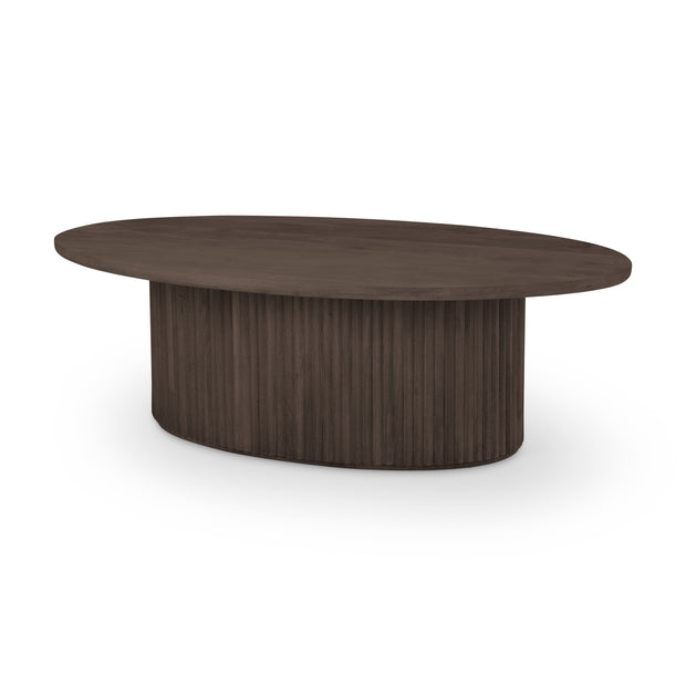 Taylor Dark Brown Fluted Coffee Table