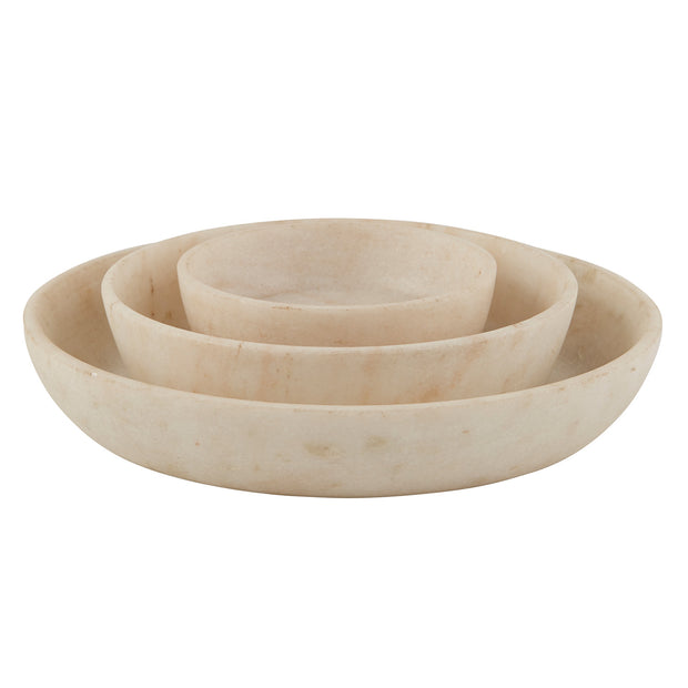 Fluted Marble Bowl - Three Sizes